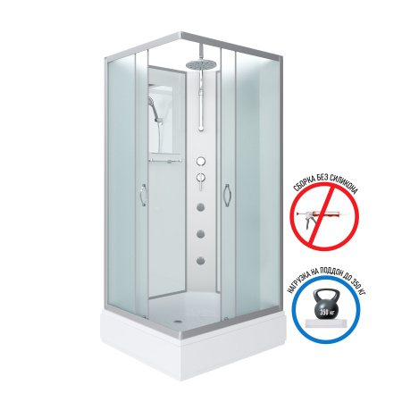 Душевая кабина Niagara Classic NG-33084-14QBKTG (1000х800х2100-2400)